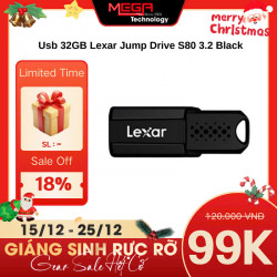 Usb 32GB Lexar Jump Drive S80 3.2 Black