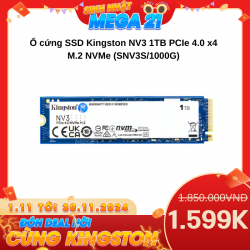 Ổ cứng SSD Kingston NV3 1TB PCIe 4.0 x4 M.2 NVMe (SNV3S/1000G)