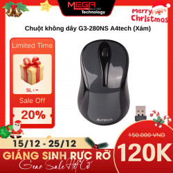 Chuột không dây G3-280NS A4tech (Xám) Small box