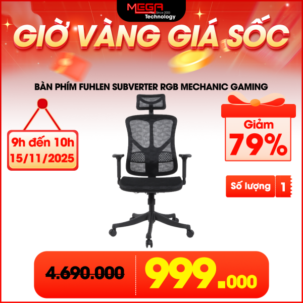 Ghế công thái học WARRIOR Ergonomic Chair-Marshal-WEC610 Black