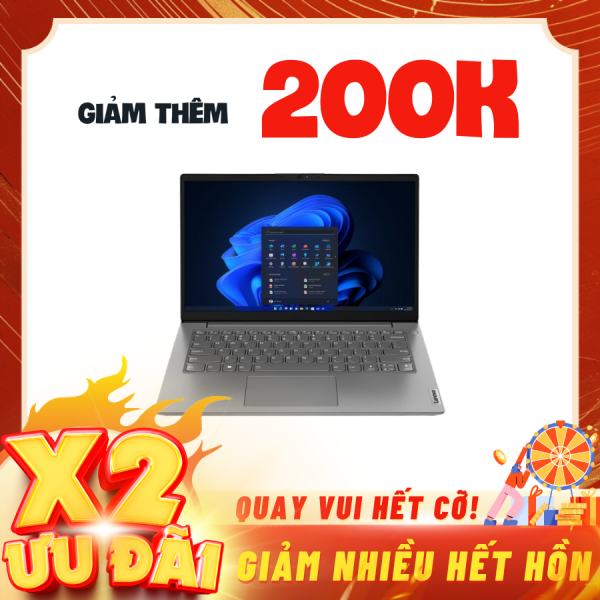 Laptop Lenovo V14 Gen 4 83A000FNVN Xám (Cpu i5 - 13420H, Ram 16GB, SSD 512GB, 14 inch FHD, No OS, 2Y)