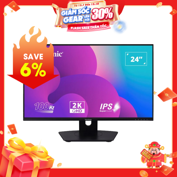 LCD ViewSonic VX2480-2K-SHD-2 24 inch IPS 100HZ 5ms (HDMI, DP, 3.5mm)