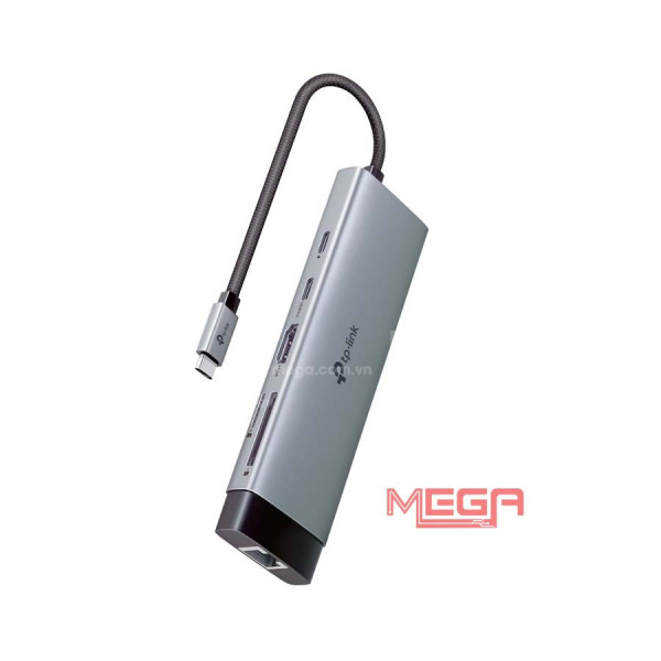 Bộ chuyển đổi USB-C sang 3*USB-A 3.0+USB-C 3.0 +HDMI+SD/MicroSD +Lan RJ45 +PD (9 cổng) Tp-Link UH9120C
