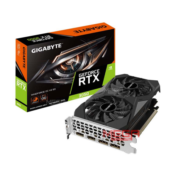 Vga Gigabyte 6GB GeForce RTX 3050 WINDFORCE OC V2 (GV-N3050WF2OCV2-6GD)