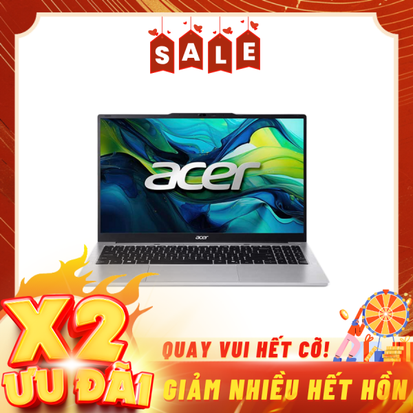 Laptop Acer Aspire Lite 15 AL15-71P-517D NX.J7KSV.001 Bạc (Cpu i5-12450H, Ram 16GBx1, SSD 512GB, Vga Intel UHD Graphics, 15.6 inch FHD IPS 60Hz, W11SL, 1Y)