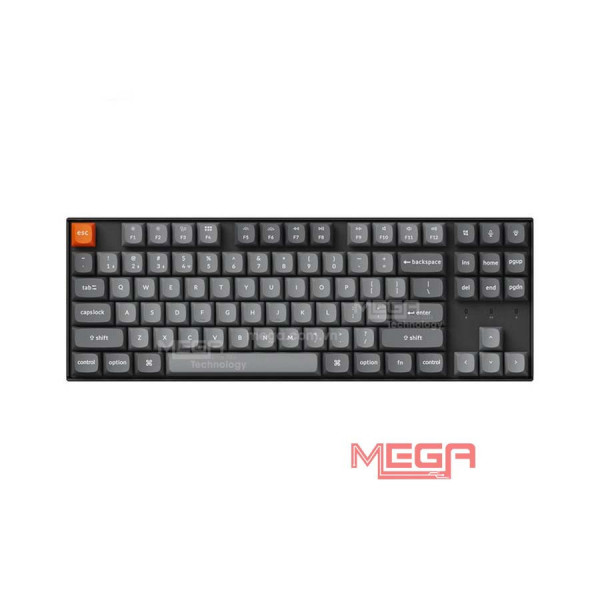 Bàn phím cơ không dây Keychron K8M-H4 K8 Max Swappable RGB Backlight Banana Switch - Black
