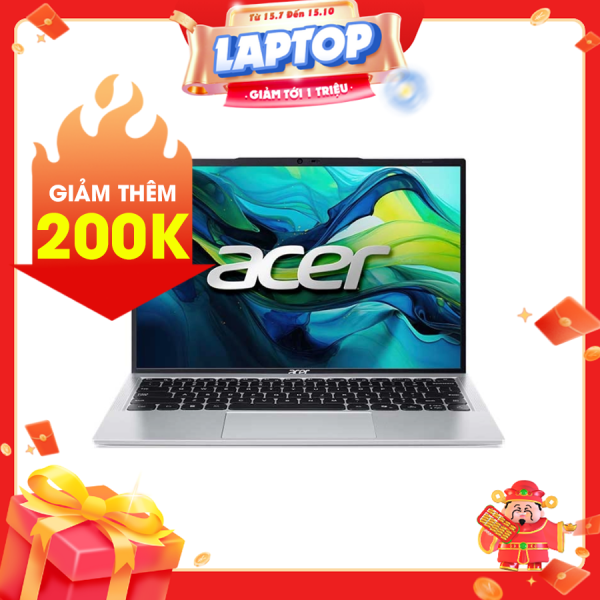 Laptop Acer Aspire Lite AL14-51P-35QD NX.J84SV.001 Bạc ( Cpu  i3-1305U, Ram 8GB, SSD 512GB, Vga Intel UHD Graphics, UMA, 14 inch FHD+ IPS 60Hz, Win11)