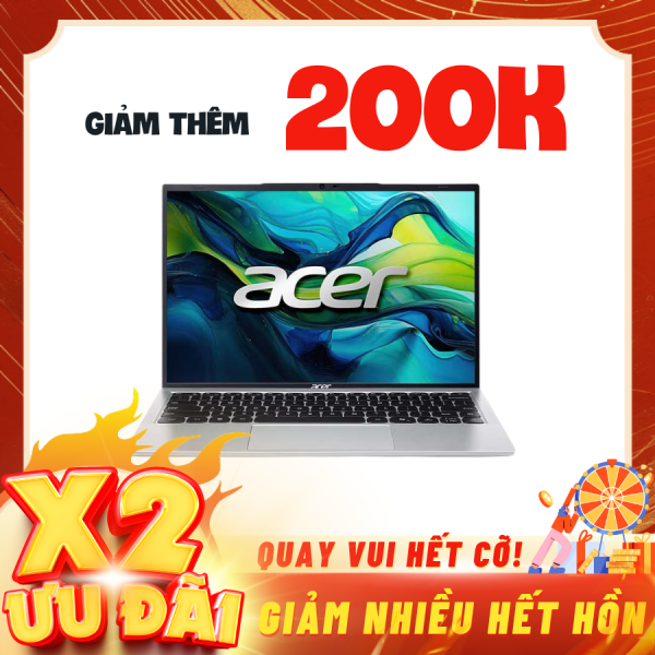 Laptop Acer Aspire Lite AL14-51P-35QD NX.J84SV.001 Bạc ( Cpu  i3-1305U, Ram 8GB, SSD 512GB, Vga Intel UHD Graphics, UMA, 14 inch FHD+ IPS 60Hz, Win11)