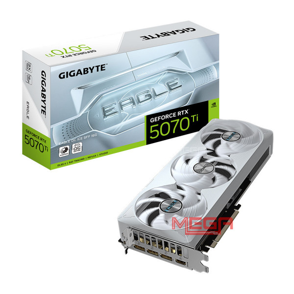 Vga Gigabyte GeForce RTX 5070 Ti EAGLE OC ICE SFF 16GB (GV-N507TEAGLEOC ICE-16GD)