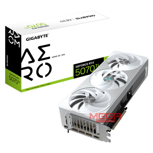 Vga Gigabyte GeForce RTX 5070 Ti AERO OC 16G GDDR7 (GV-N507TAERO OC-16GD)