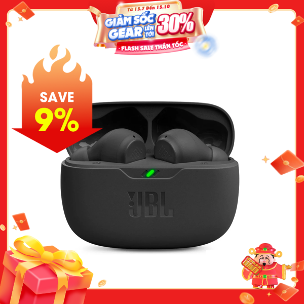 Tai nghe Bluetooth True Wireless JBL Wave Beam 2 Đen (WBEAM2BLK)