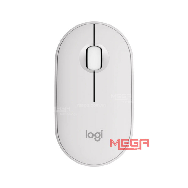 Chuột không dây Logitech Pebble M350s Wireless Bluetooth Trắng (Tonal White) Không kèm reciever