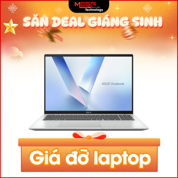 Laptop Asus Vivobook 16 M1607KA-MB091WS Bạc (Cpu AMD Ryzen AI-7-350, Ram 16GB, SSD 512GB, Vga AMD Radeon Graphics, 16 inch WUXGA, Win 11SL, Office, 2Y)