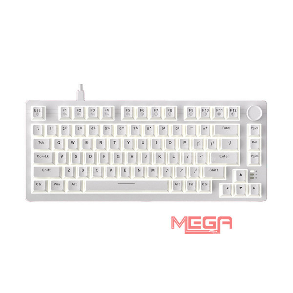 Bàn phím cơ DAREU EK75 Full White- Firefly switch