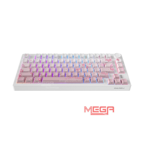 Bàn phím cơ DAREU EK75 Pro Sakura pink - Dream switch RGB