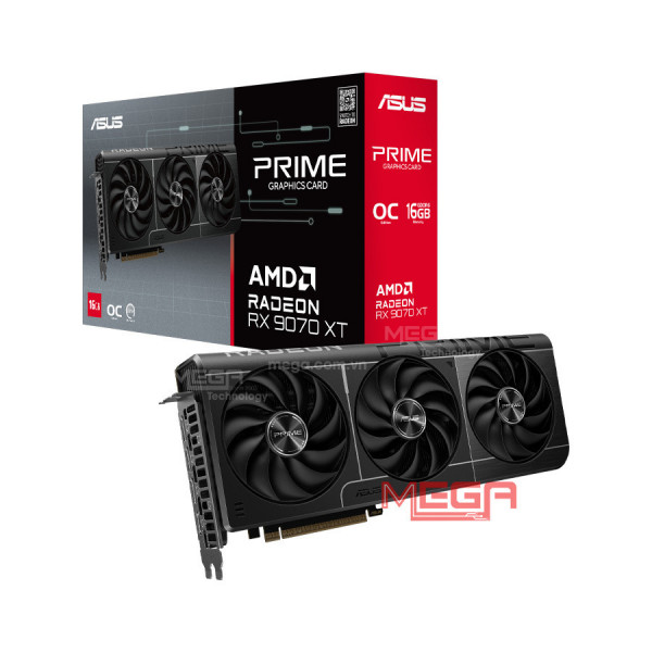 Vga Asus Prime Radeon RX 9070 XT OC Edition 16GB GDDR6 (PRIME-RX9070XT-O16G)