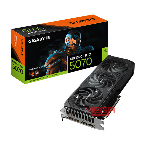 Vga Gigabyte RTX 5070 WINDFORCE OC SFF 12GB (GV-N5070WF3OC-12GD)