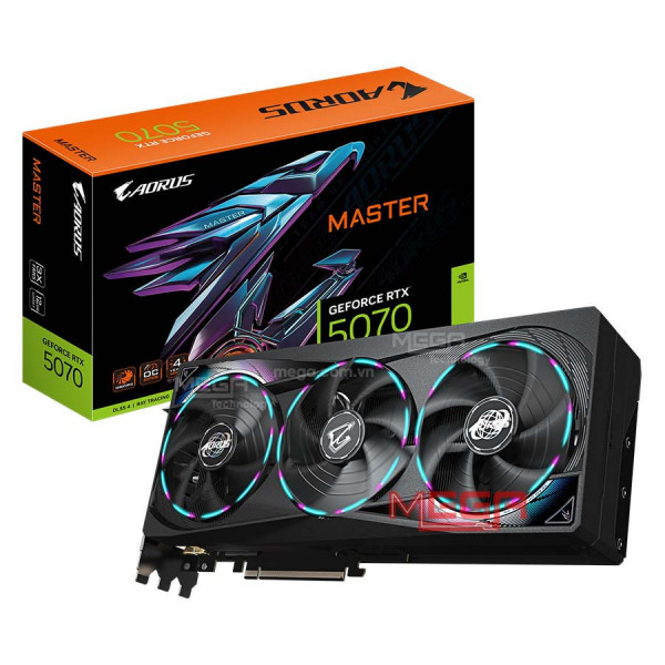 Vga Gigabyte RTX 5070 AORUS MASTER 12GB (GV-N5070AORUS M-12GD)