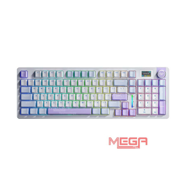 Bàn phím cơ không dây AULA S98 Pro Xanh trắng tím đậm (Nimbus Switch)