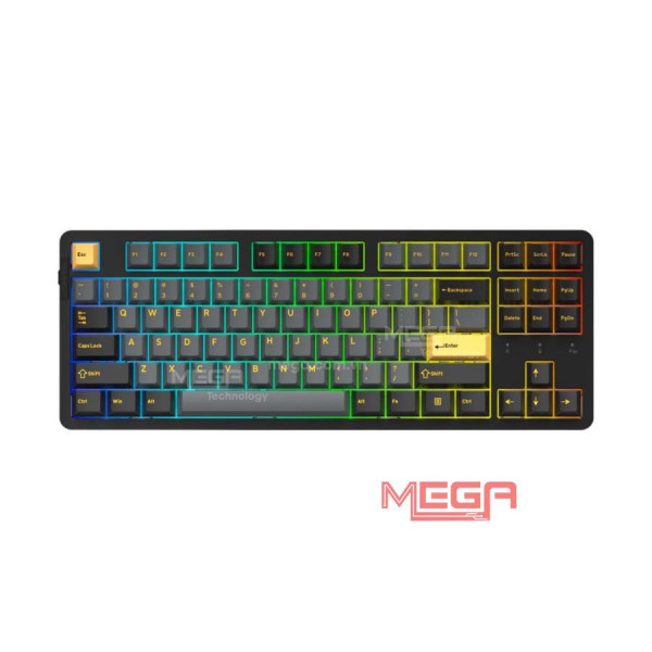 Bàn phím cơ không dây  DAREU EK87 PRO Black-golden, Cloud switch