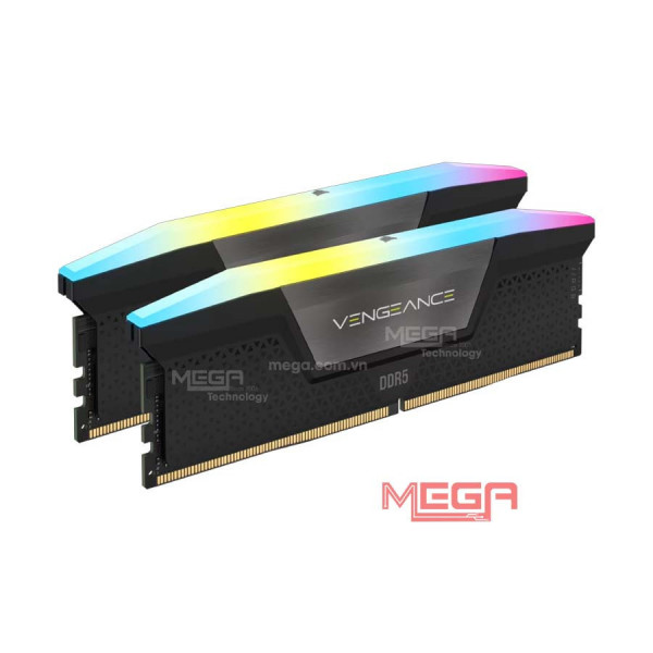 Ram kit 96GB/5600 (2x48GB) PC Corsair Dimm Vengeance RGB DDR5 Black Heatspreader,RGB LED,1.25V ( CMH96GX5M2B5600C40)