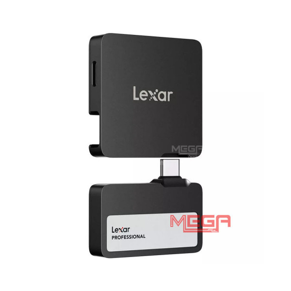 Ổ Cứng Di Động SSD Lexar Professional Go With Hub SL400 1TB Black USB 3.2 Gen 2 (LSL400S001T-RNBNG)
