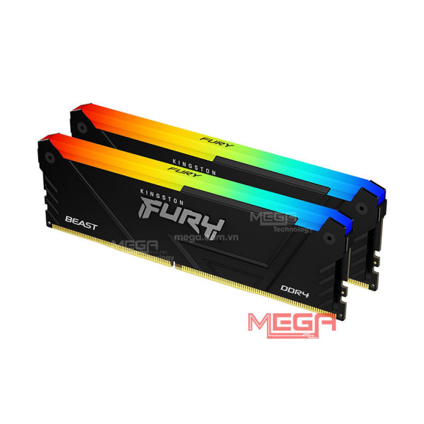Ram 16gb/3200 PC ( Kit ) KingstonDDR4 Furry Beast RGB K2 ( KF432C16BB2AK2/32)