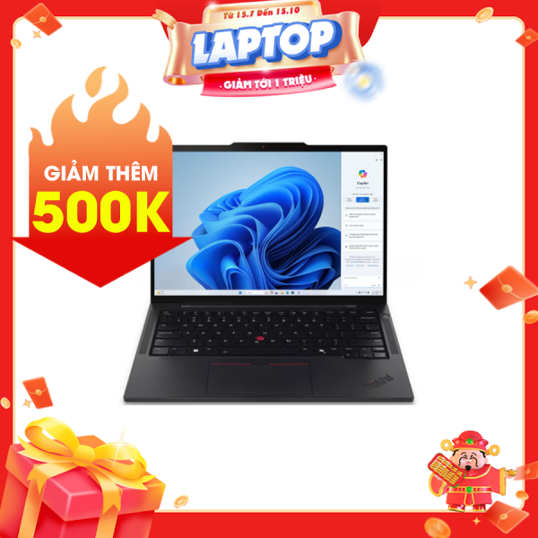Laptop Lenovo ThinkPad T14s Gen 5– 21LS0060VA Đen (Ultra 7 155U, Ram 16GB, SSD 512GB, Vga Integrated Intel Graphics, Finger Print, 14.0 WUXGA  IPS 400nits Anti-glare, NoOS, 3Y)