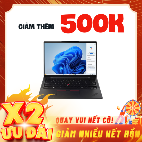 Laptop Lenovo ThinkPad T14s Gen 5– 21LS0060VA Đen (Ultra 7 155U, Ram 16GB, SSD 512GB, Vga Integrated Intel Graphics, Finger Print, 14.0 WUXGA  IPS 400nits Anti-glare, NoOS, 3Y)