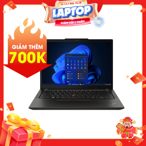 Laptop Lenovo ThinkPad X13 Gen 5 21LU004DVA Đen ( Cpu Ultra 5-125U, Ram 16GB, SSD 512GB, Vga Integrated Intel Graphics, Finger Print,13.3 inch WUXGA IPS 300nits Anti-glare, NoOS, 3Y)