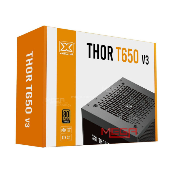 Nguồn Xigmatek Thor T650 V3 ( 650W, 80 Plus Bronze) -EN45998