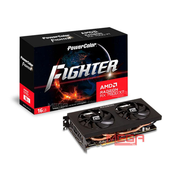 Vga PowerColor Fighter AMD Radeon RX 7600 XT 16GB GDDR6 (RX7600XT 16G-F)