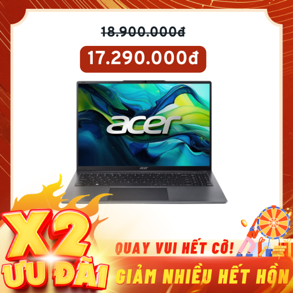 Laptop Acer Aspire 5 N23C3 A515-58P-702Q NX.KVGSV.002 Xám (Cpu i7-13620H, Ram 16GB, SSD 512GB, Vga Intel UHD Graphics, 15.6 inch FHD, Win 11)