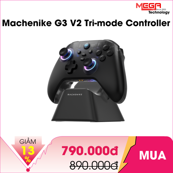 Tay cầm Machenike G3 V2 Tri-mode Controller - Black