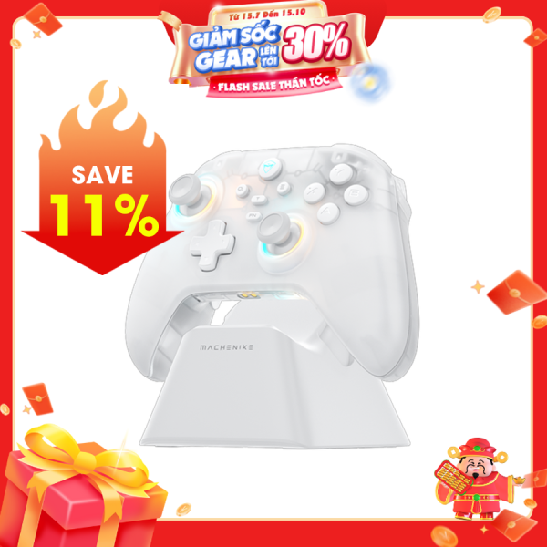 Tay cầm Machenike G3 V2 Tri-mode Controller - White