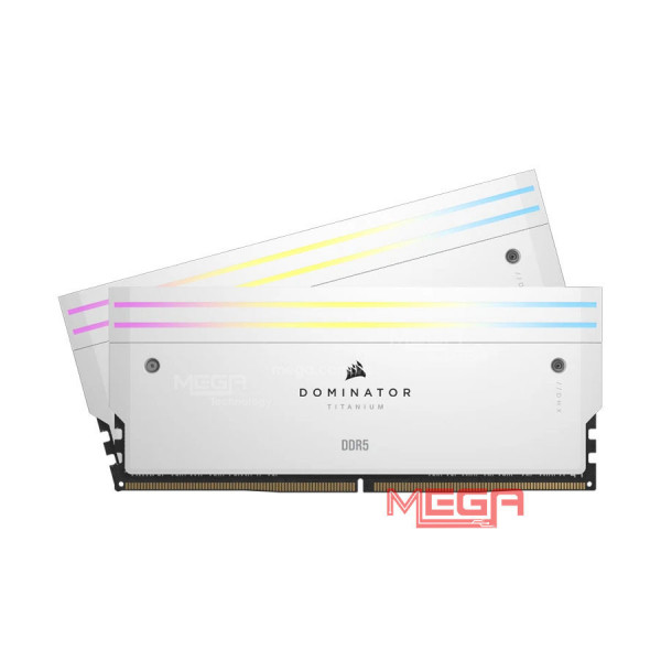 Ram kit 96gb/6600 (2x48gb) Corsair Dominator Titanium White Heatspreader LED RGB DDR5  ( CMP96GX5M2B6600C32W)