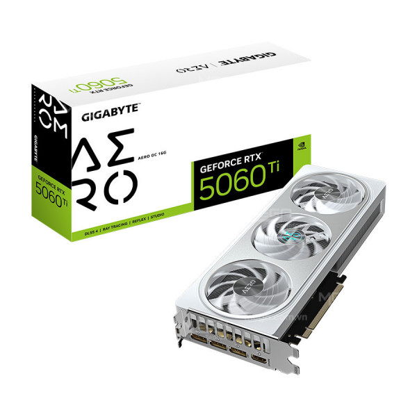 Vga Gigabyte GeForce RTX 5060Ti AERO OC 16G (GV-N506TAERO OC-16GD)