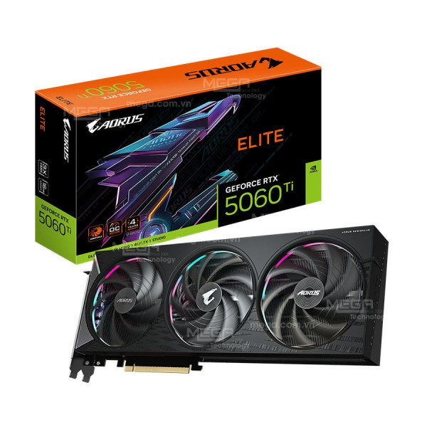 Vga Gigabyte RTX 5060 Ti AORUS ELITE 16GD (GV-N506TAORUS E-16GD)