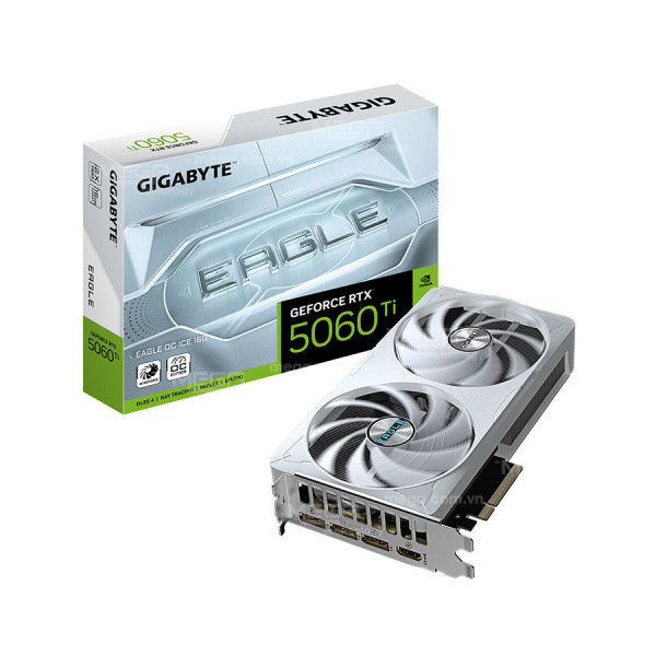 Vga Gigabyte GeForce RTX 5060 Ti EAGLE OC ICE 16G (GV-N506TEAGLEOC ICE-16GD)