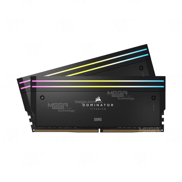 Ram kit 96gb/6600 (2x48gb) Corsair Dominator Titanium Black Heatspreader LED RGB DDR5  ( CMP96GX5M2B6600C32)