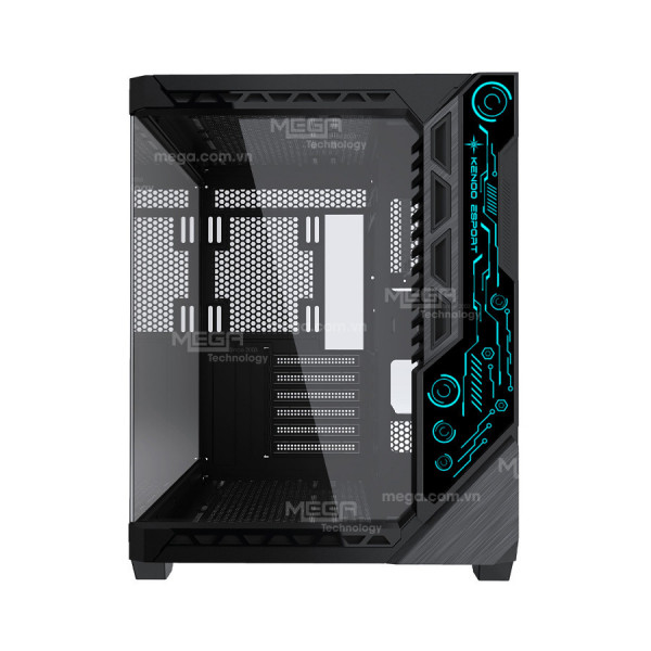 Case Kenoo LUXE V2 - 3FA BLACK (ATX, Màu Đen ) 