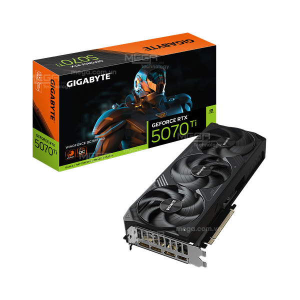 Vga Gigabyte RTX 5070 Ti WINDFORCE OC SFF 16GB (N507TWF3OC-16GD) ( 3fan)