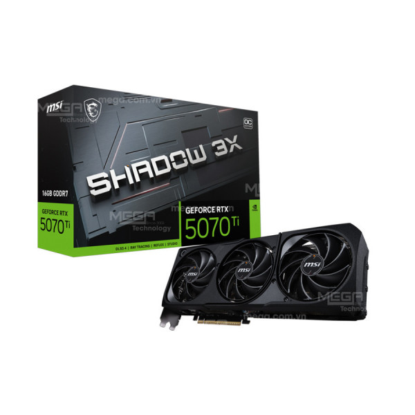 Vga MSI GeForce RTX 5070 Ti 16G SHADOW 3X OC ( 3fan)