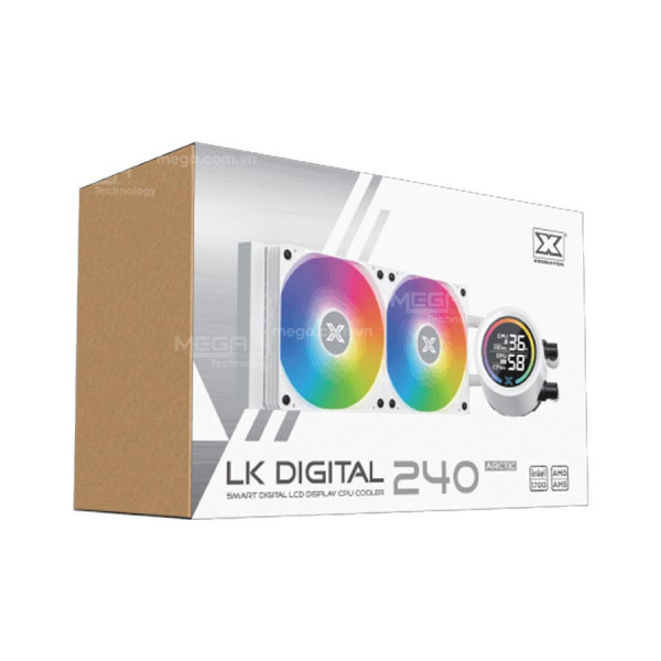 Tản nhiệt nước AIO Xigmatek LK 240 Digital Arctic (EN46100)