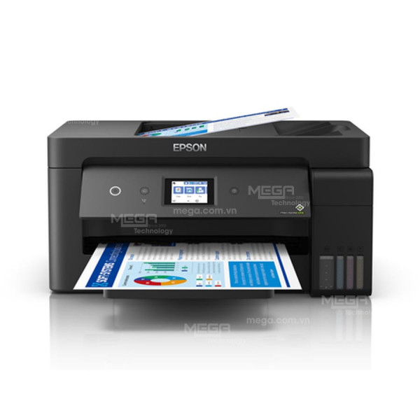 Máy in phun màu Epson Ecotank L14150 (In đảo mặt, Scan, Copy, Fax, A3, A4, USB, LAN, WIFI)