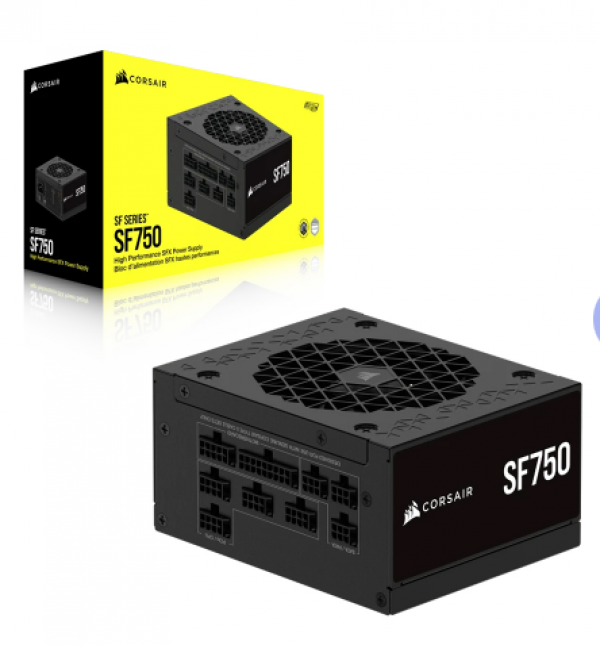 Nguồn máy tính Corsair SF750 (ATX 3.1, PCIe 5.1, 80 Plus Platinum, Full Modul) CP-9020284-NA