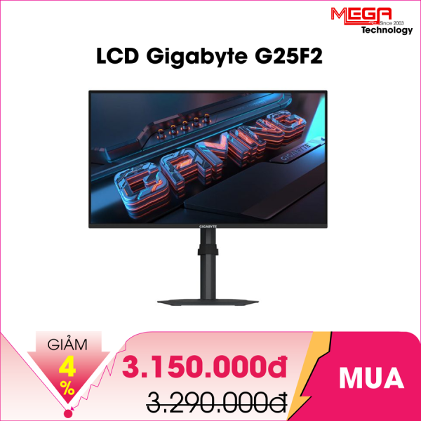LCD Gigabyte G25F2 24.5 inch IPS FHD 200Hz 1ms Loa ( HDMI, DP)