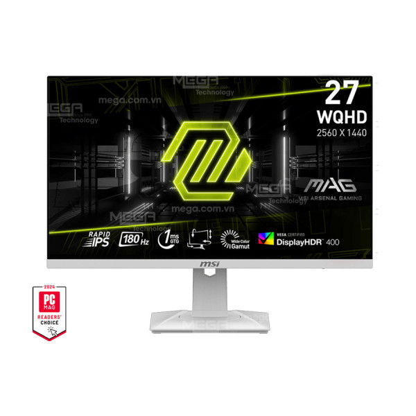 LCD MSI MAG 274QRFW 27 Inch 2560 x 1440 (WQHD) Rapid IPS 180Hz 1ms ( HDMI, DP)