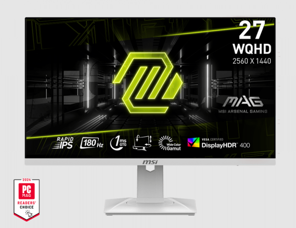 LCD MSI MAG 274QRFW 27 Inch 2560 x 1440 (WQHD) Rapid IPS 180Hz 1ms ( HDMI, DP)