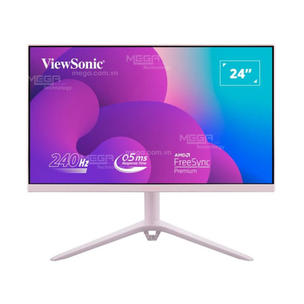 LCD ViewSonic VX2428AJ-PK 24 inch FHD  Fast IPS 240Hz 0.5ms Màu Hồng ( HDMI, DisplayPort)